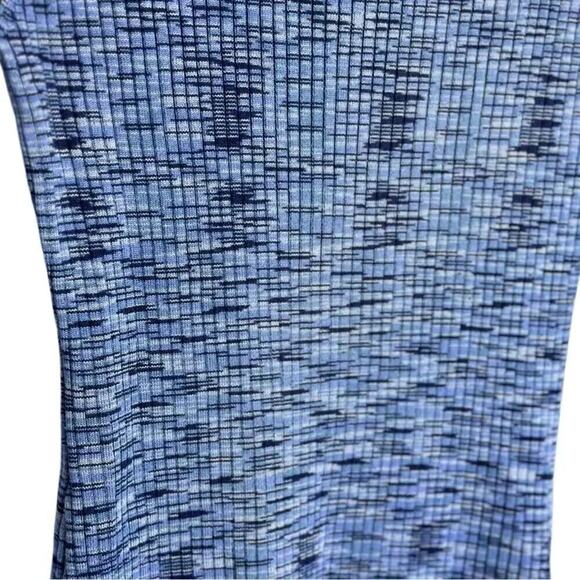 Song of Style Women's Mick Knit Mini Dress - Size Large Blue Long Sleeve Bodycon - Picture 4 of 10